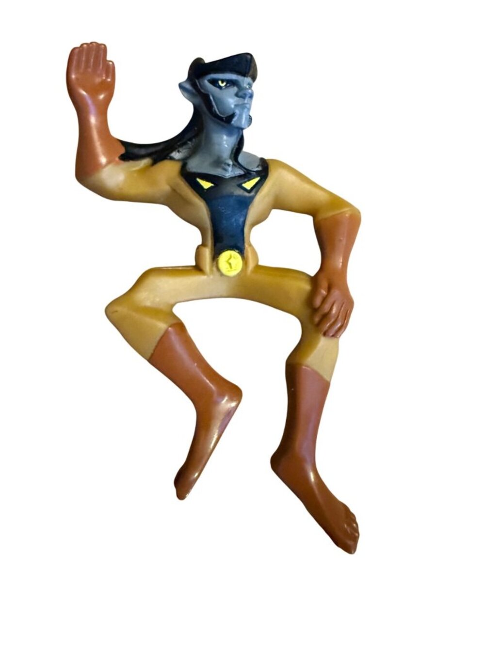 Marvel X-Men Blue Mutant Superhero Figure Yellow Suit Vintage 2000s